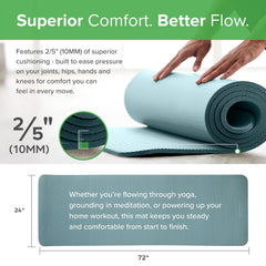 Gaiam close-up of textured foam surface for improved traction