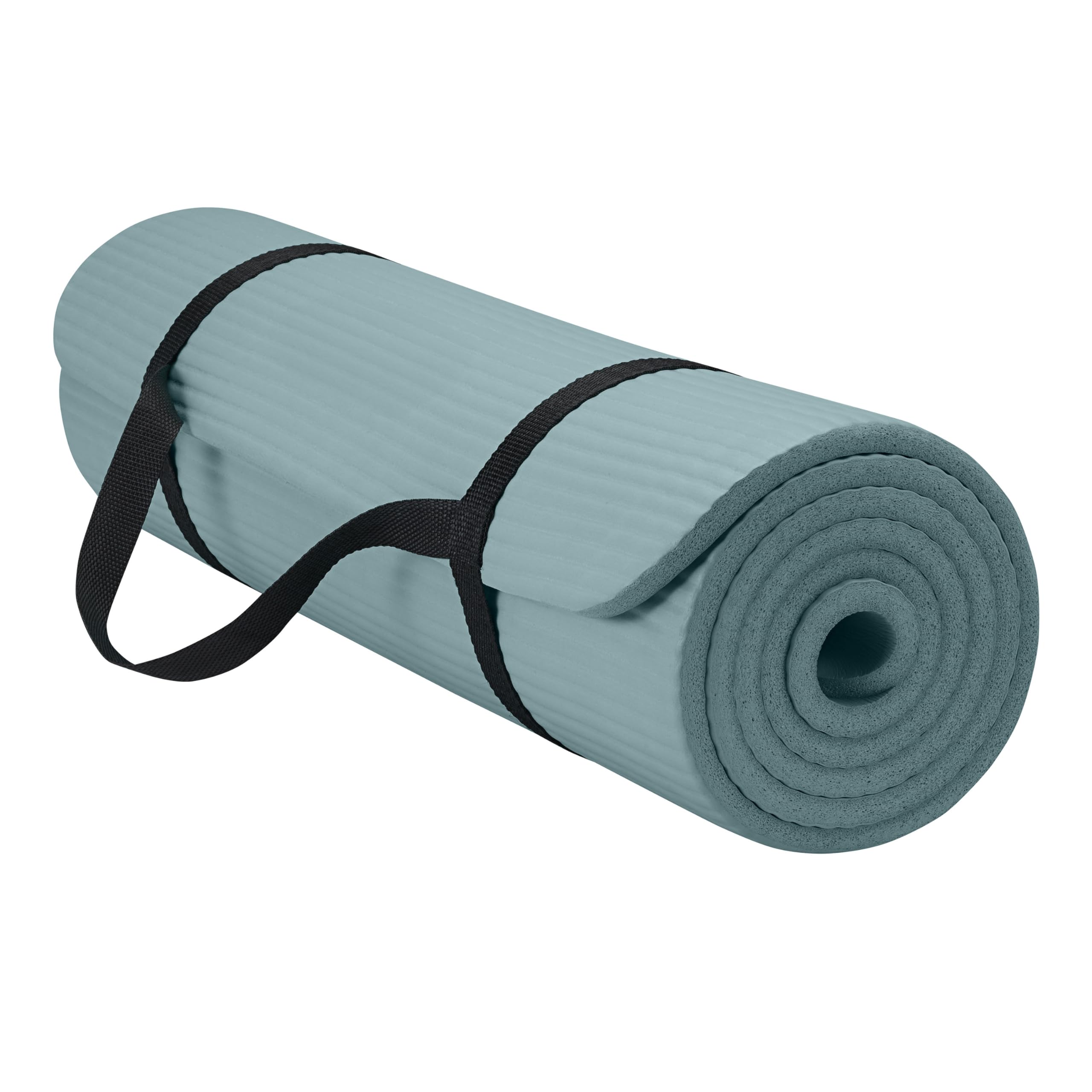 Gaiam front view of balsam mat showing full surface and comfort