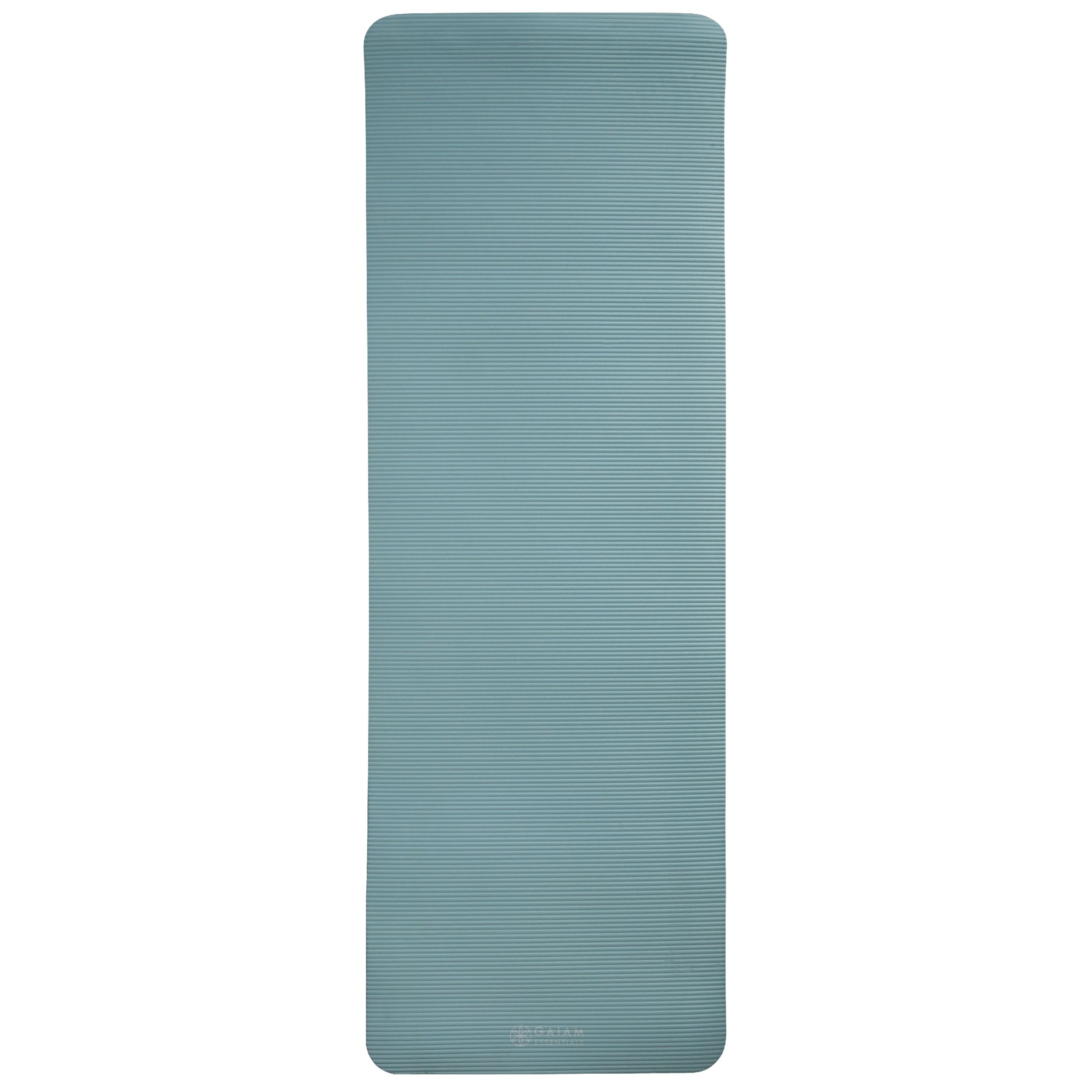 Gaiam label and foam material close-up highlighting easy care