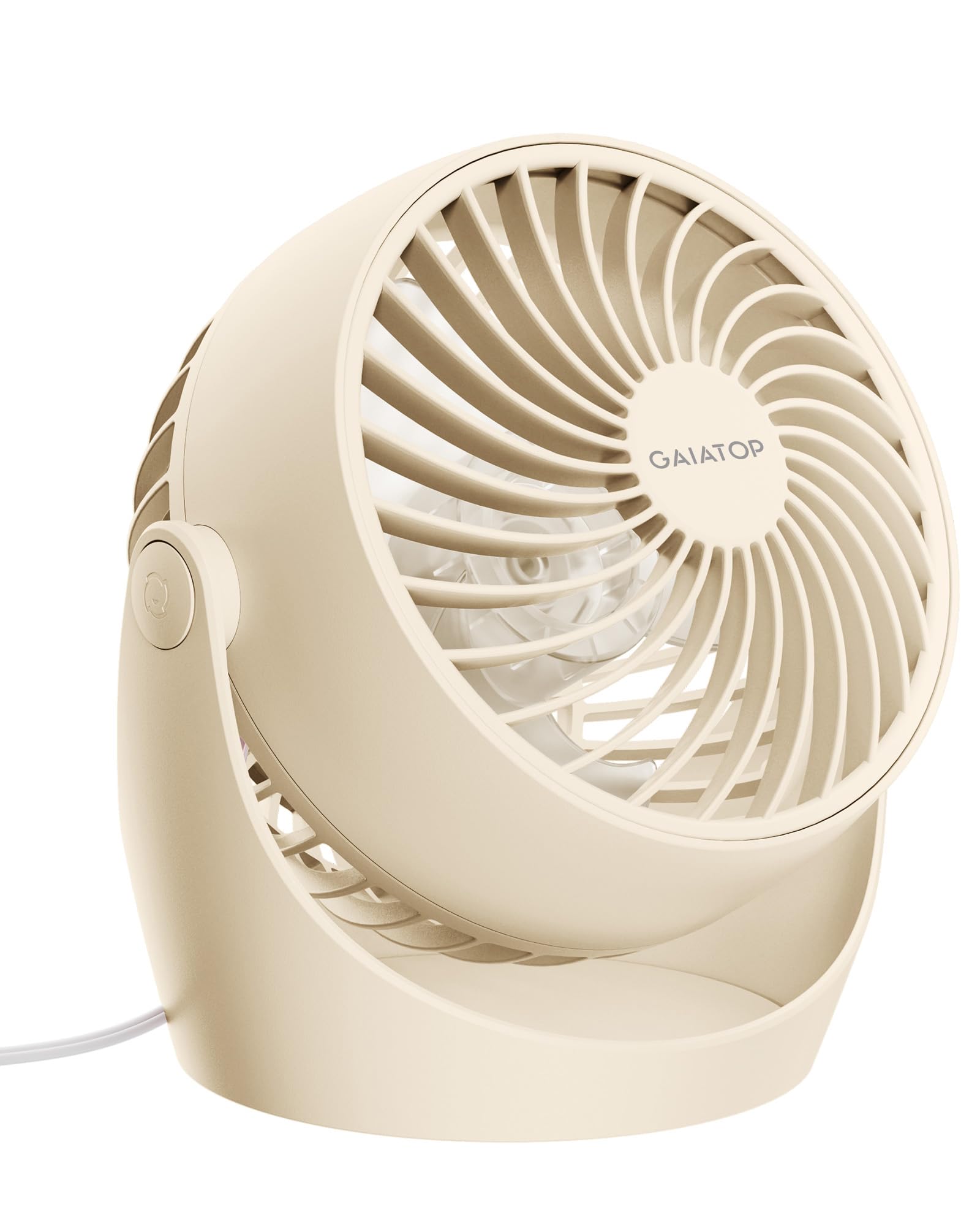 Gaiatop ventilador vista frontal, diseño compacto y potente
