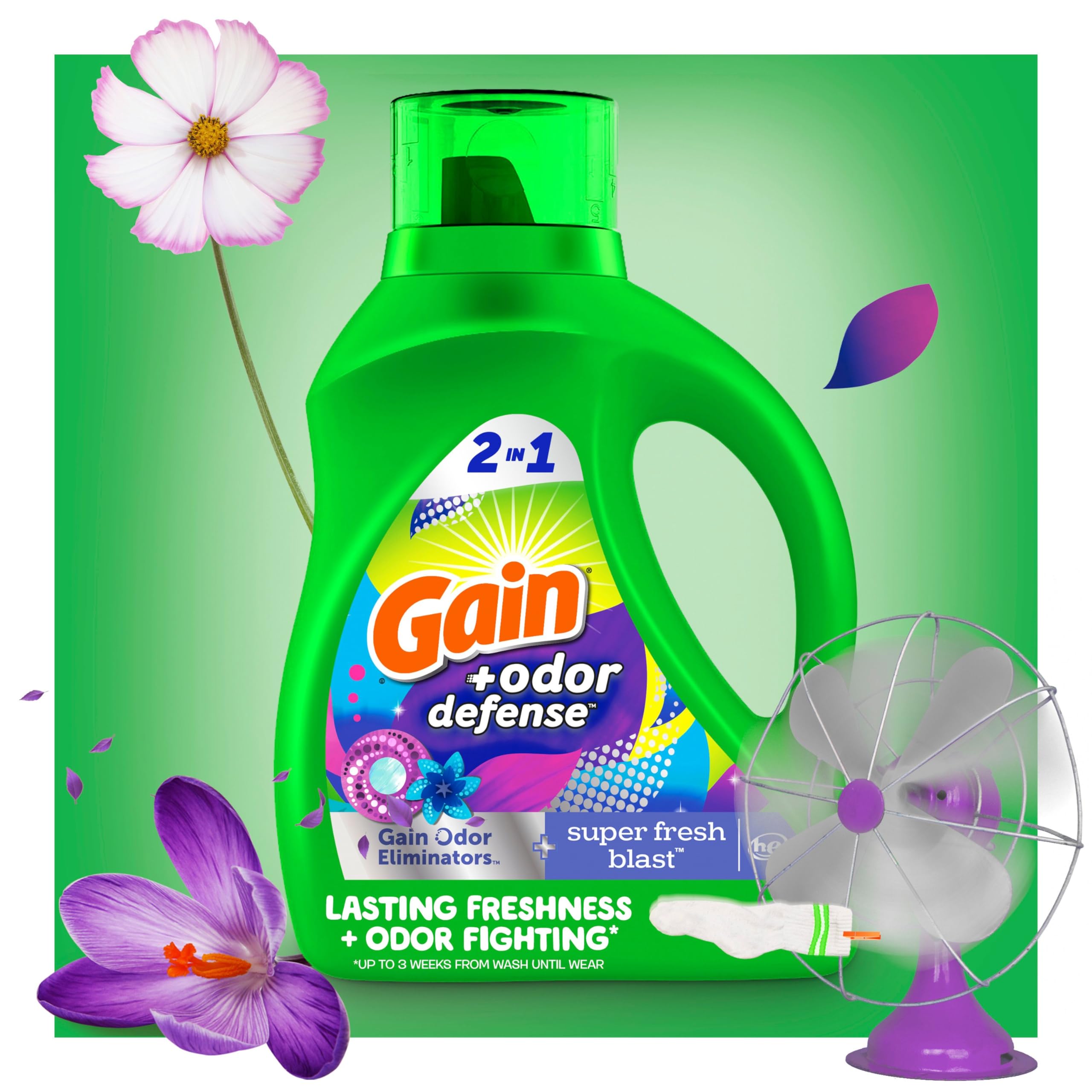 Gain junto a otros envases para comparar tamaño y rendimiento