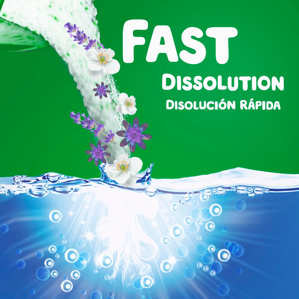 Gain detergente lavanda escala 123 oz comparado con prendas para duración