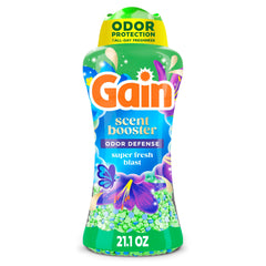 Gain envase frontal Super Fresh Blast mostrando diseño y volumen