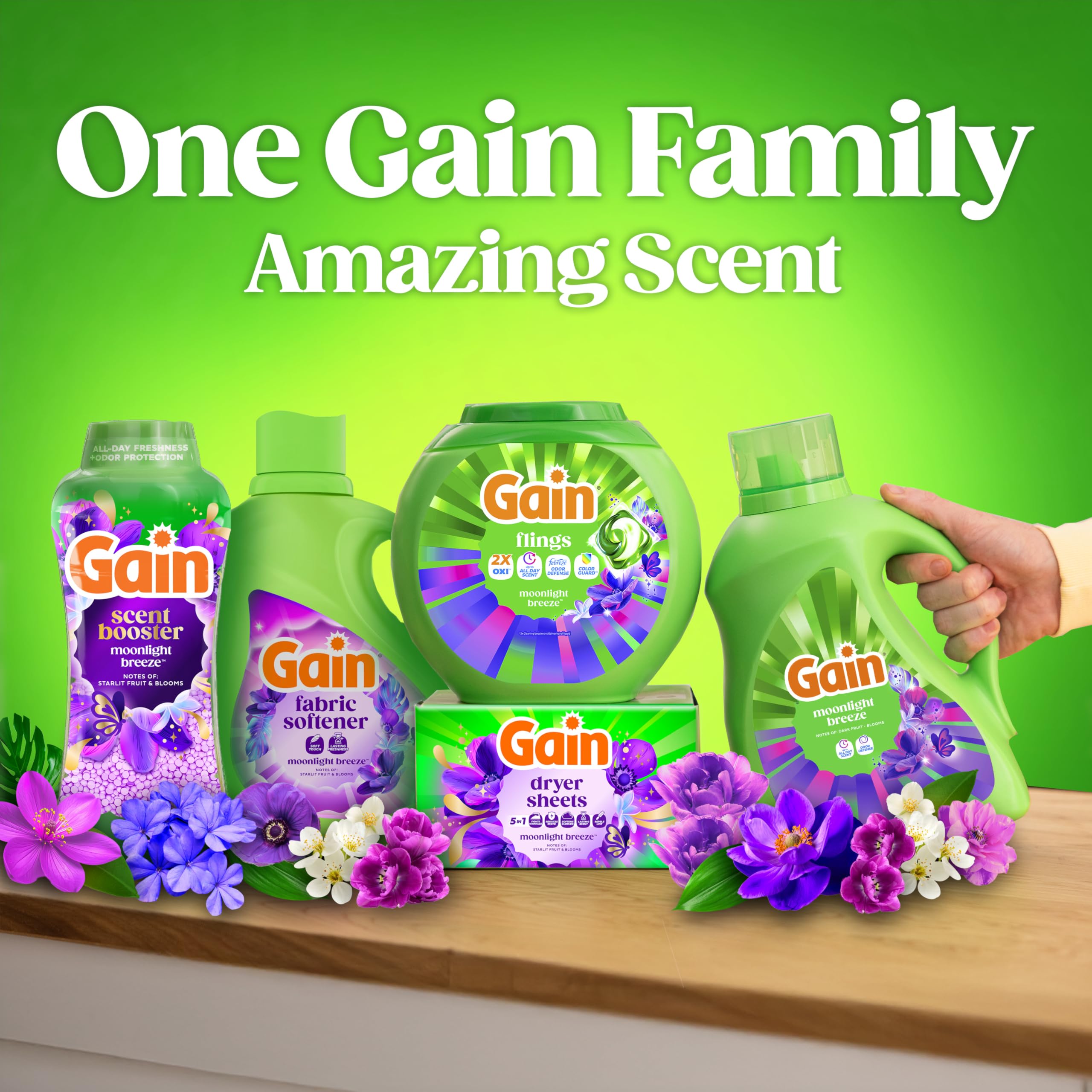 Gain vaso medidor con producto, ilustrando cantidad por cargado y ahorro