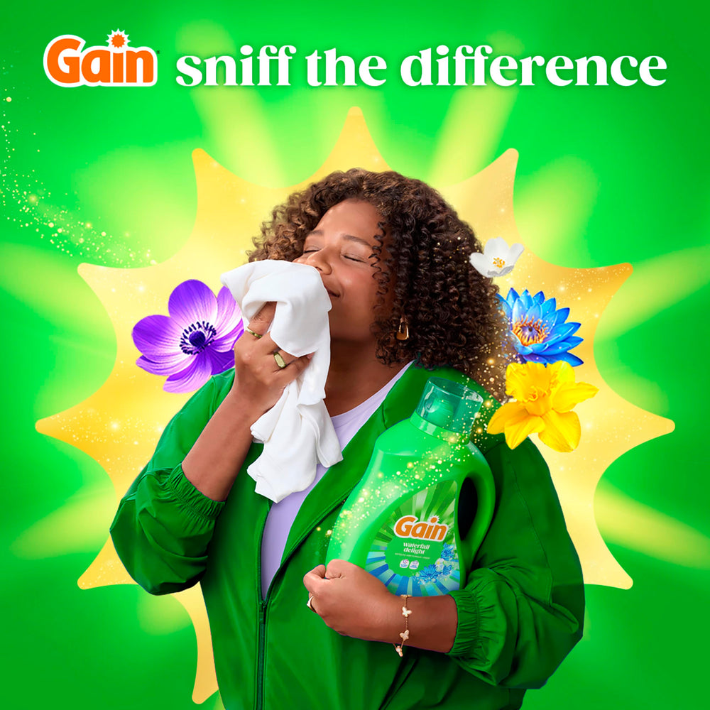 Gain ropa recién lavada mostrando tela limpia y aroma perceptible