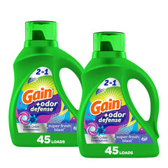 Gain envase frontal mostrando el rendimiento y la fragancia