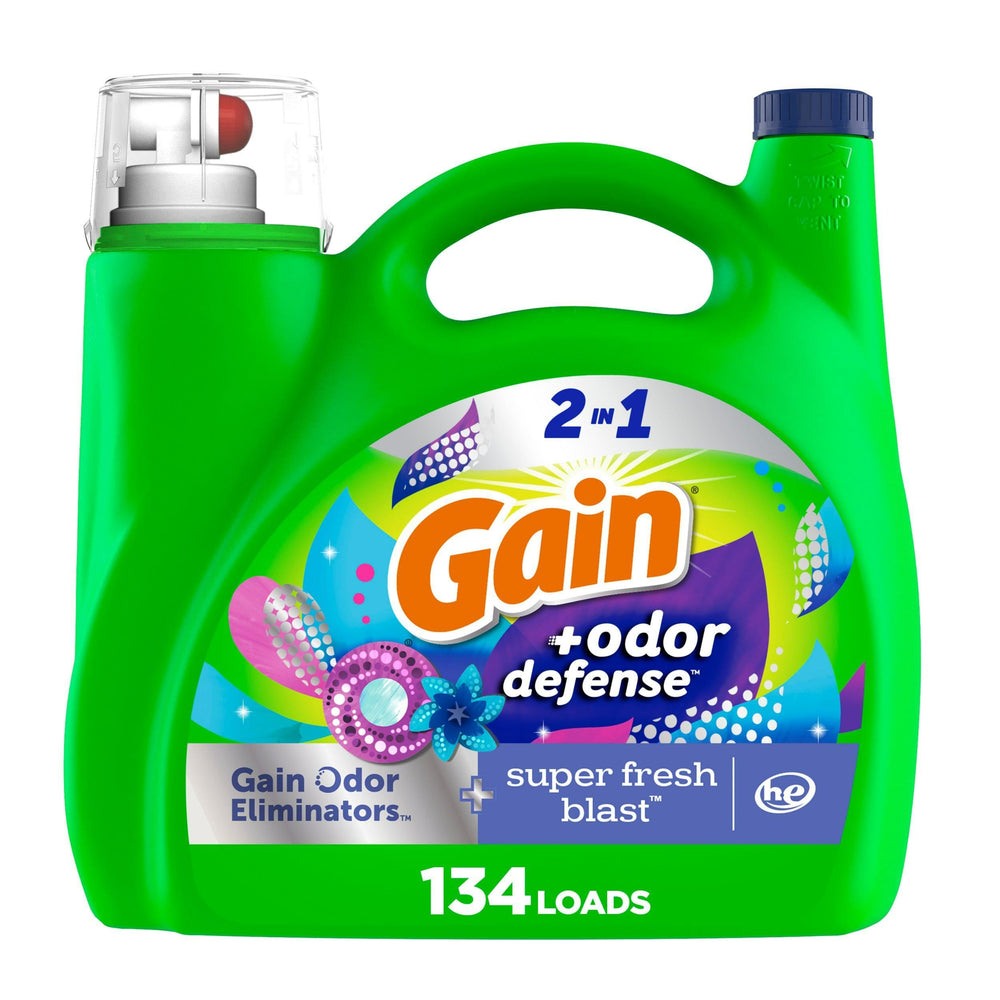 Gain botella frontal mostrando la marca y volumen para limpieza efectiva
