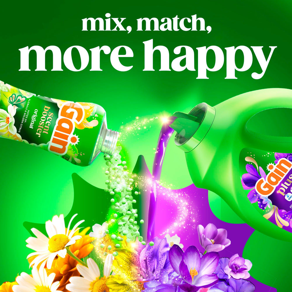 Gain Plus comparativa frente a detergente clásico, mayor poder Oxi