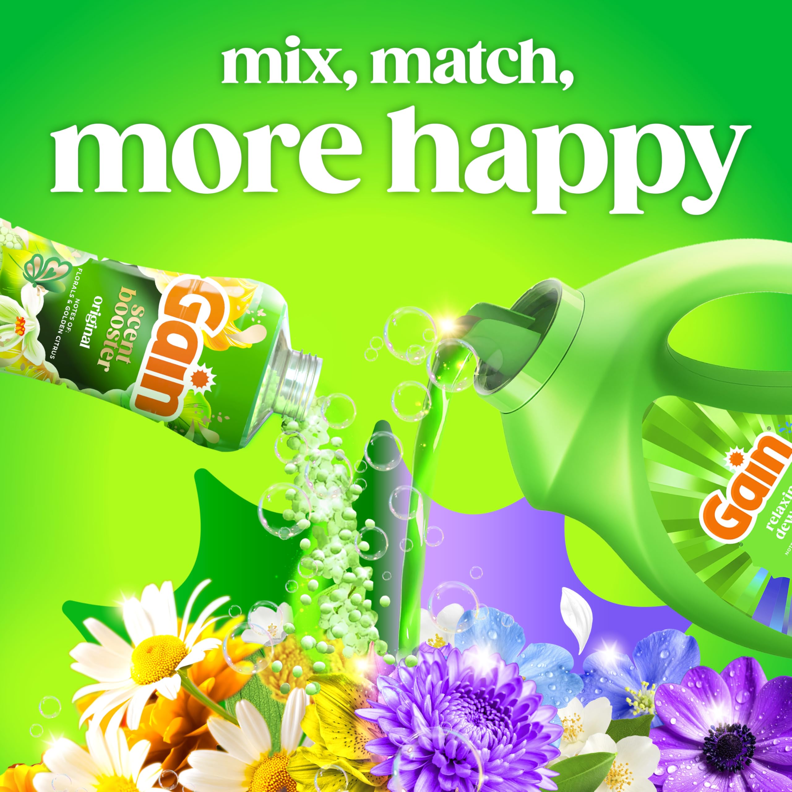 Gain envase junto a objetos para comparar tamaño y rendimiento