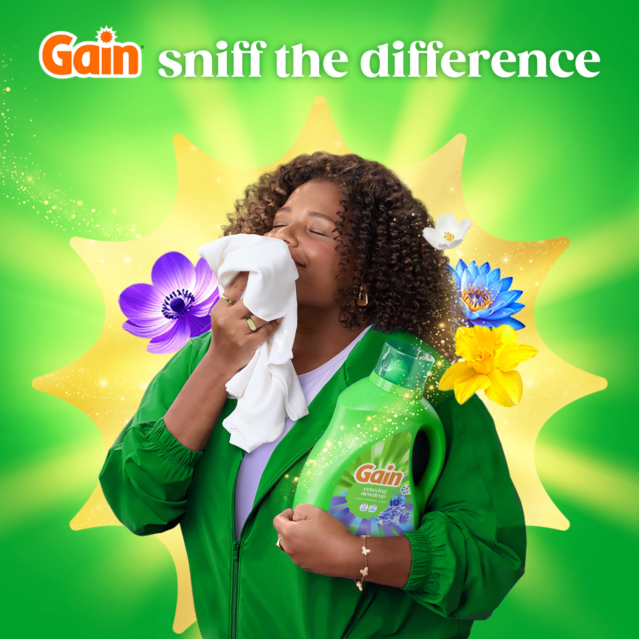 Gain ropa doblada tras lavado con aroma relajante y suavidad