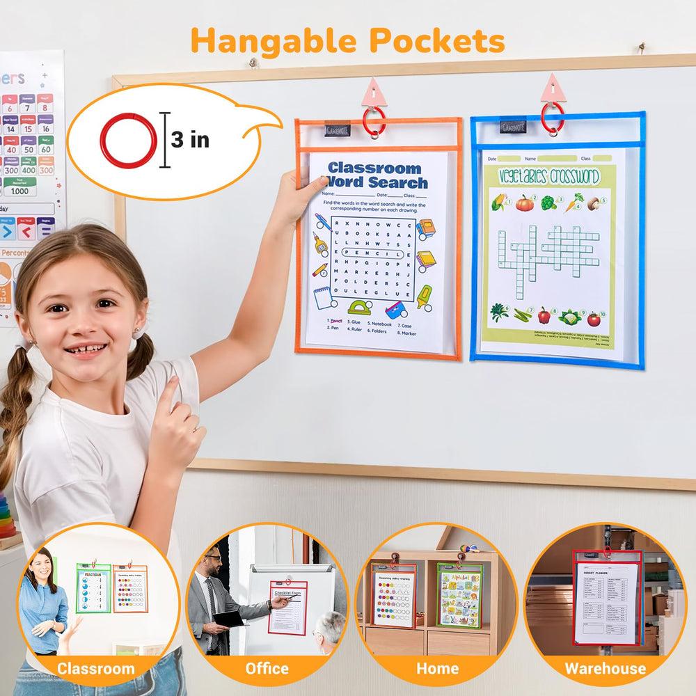 GAMENOTE colorful sleeves arrayed flat showing color-coding organization benefit
