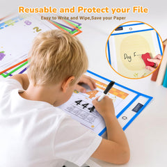 GAMENOTE open sleeve with letter paper inside showing easy insertion benefit