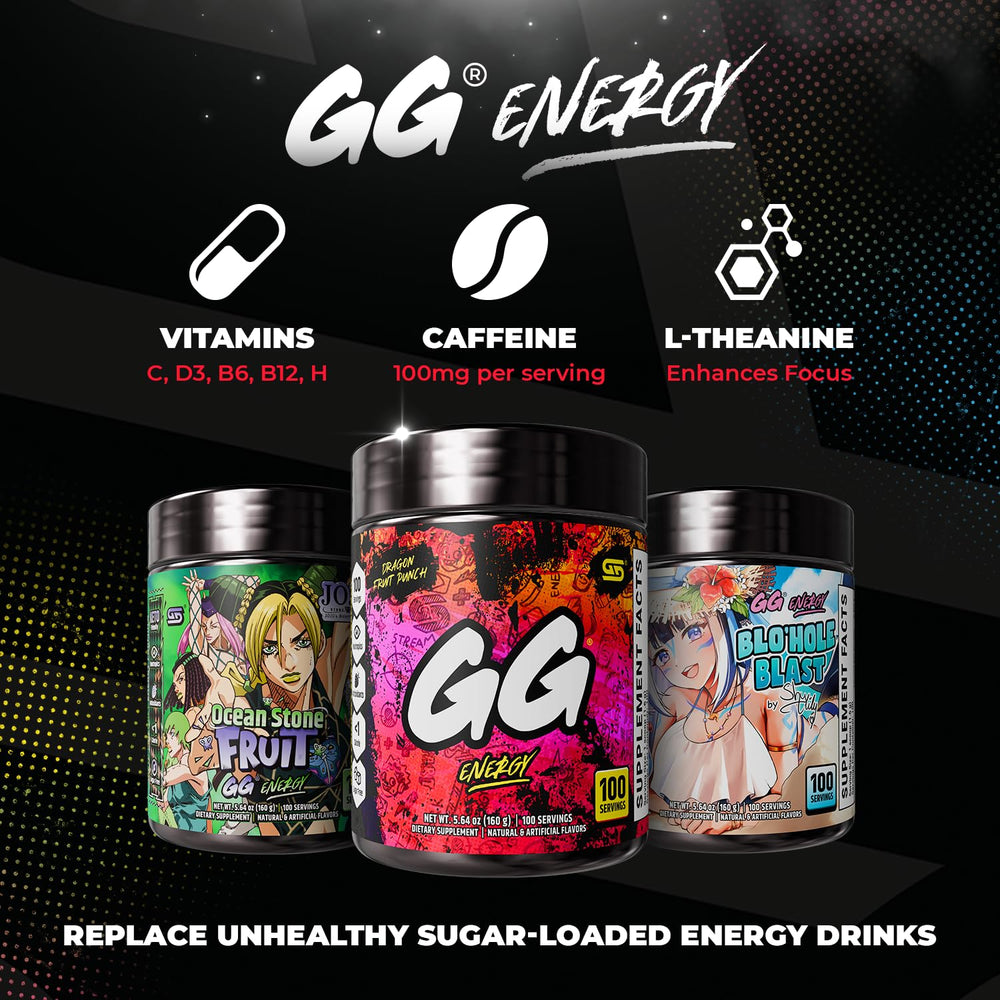 Gamer Supps comparación de tamaño del tarro para referencia de servicios