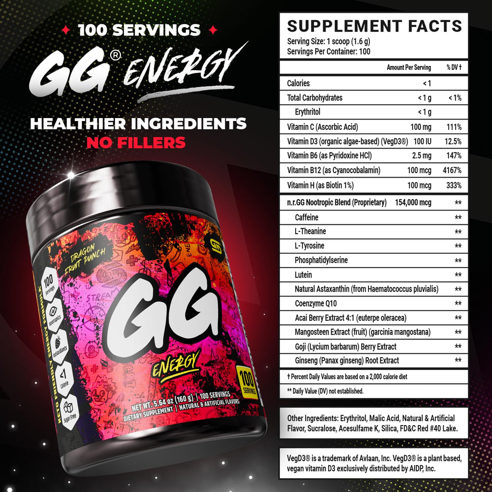 Gamer Supps jugador usando la bebida durante sesión de juego enfocada