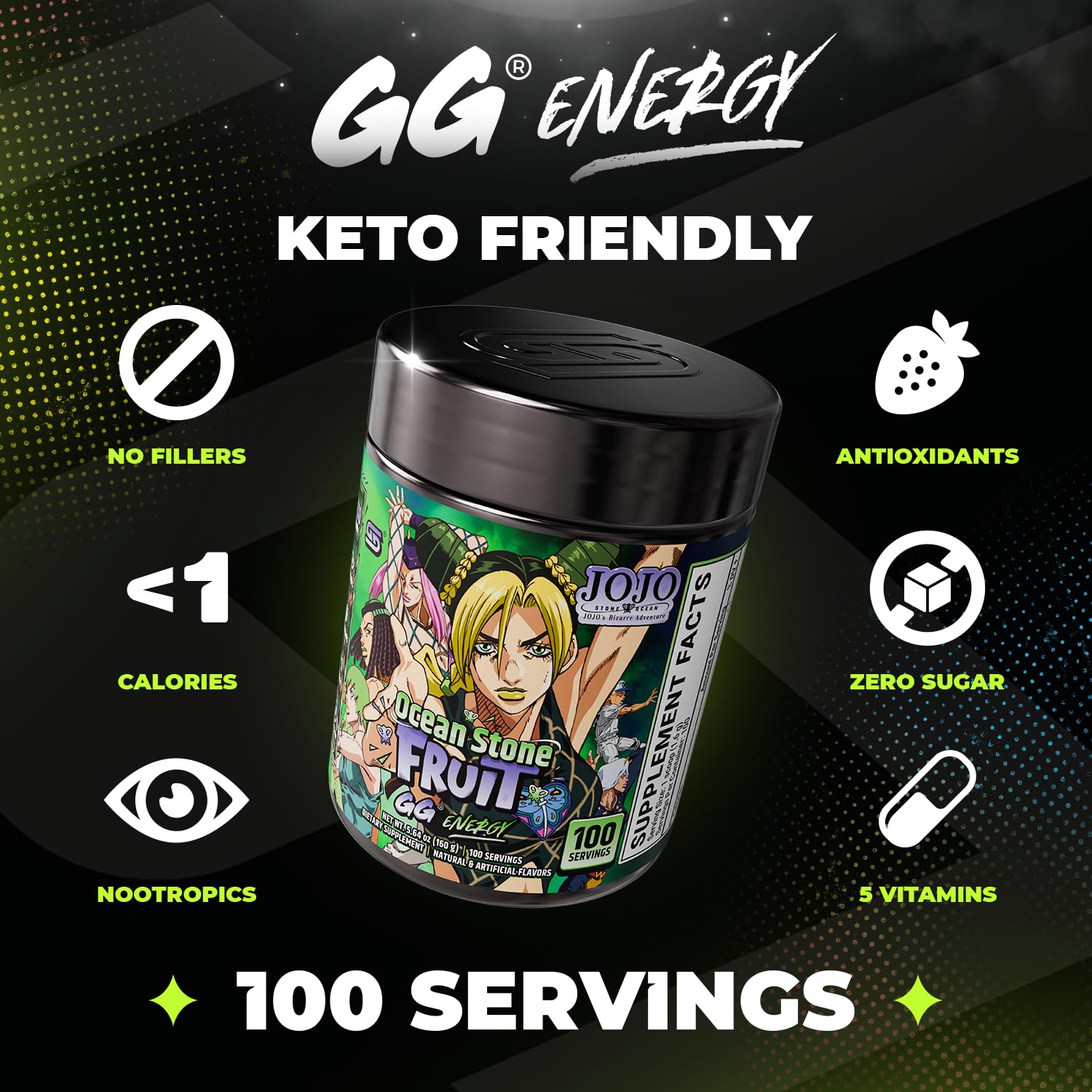 Gamer Supps polvo textura cercana destacando solubilidad y mezcla rápida