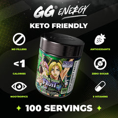 Gamer Supps polvo textura cercana destacando solubilidad y mezcla rápida