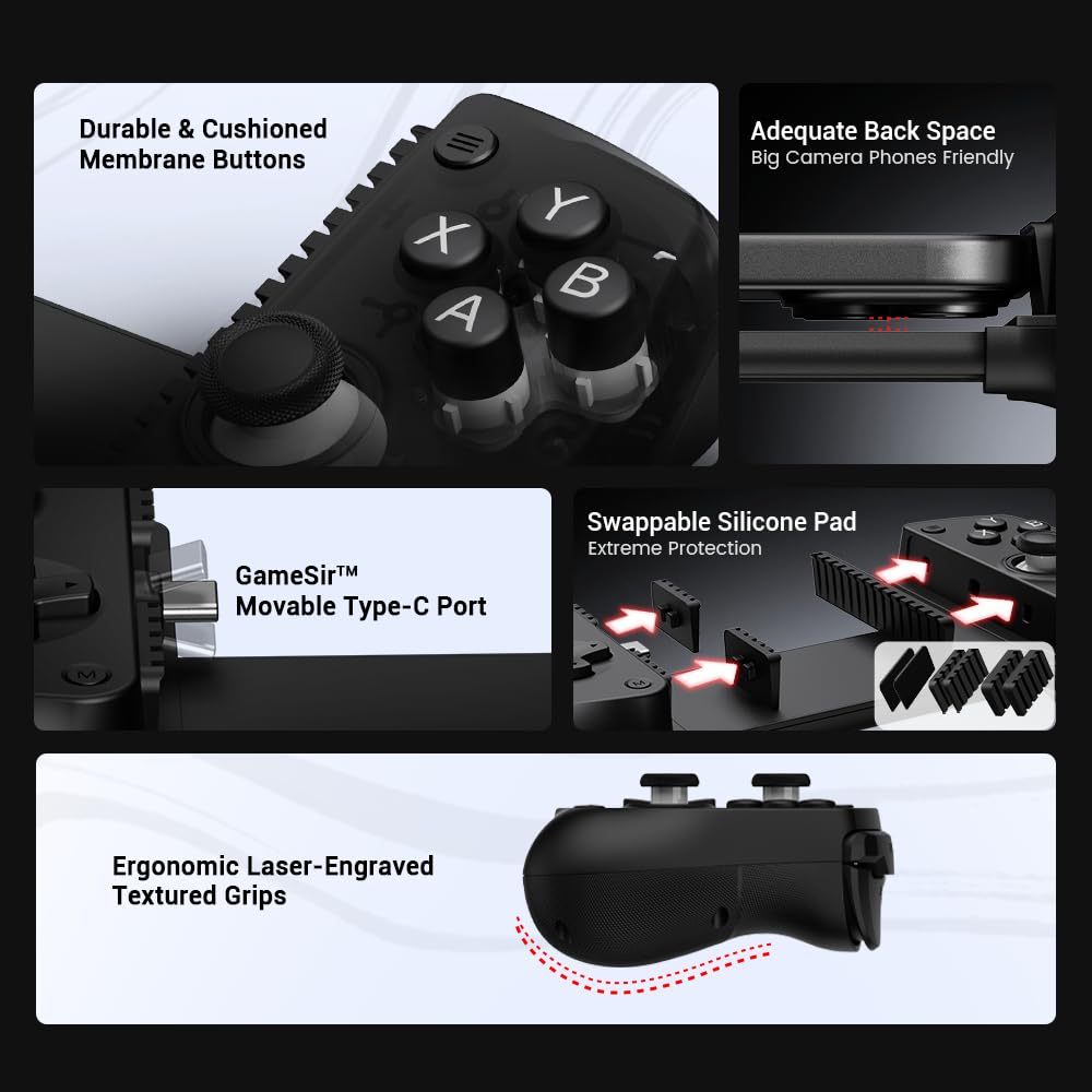 GameSir X5 Lite carga passthrough mientras juegas, continuidad en partidas