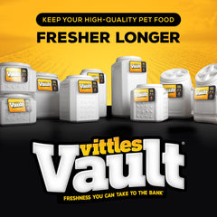Gamma2 Vittles Vault en cocina junto a un comedero mostrando orden y limpieza