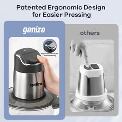 Ganiza cuchillas en S de acero inoxidable rendimiento de corte constante