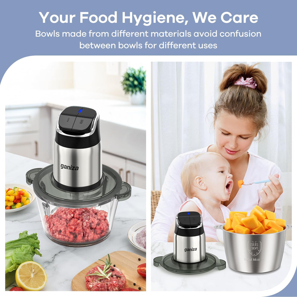 Ganiza motor y botones ergonómicos control cómodo y seguro