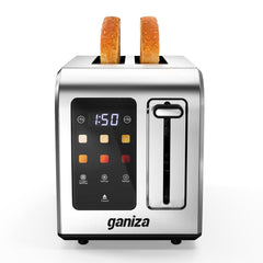 Ganiza vista frontal en acero inoxidable, aspecto profesional y duradero