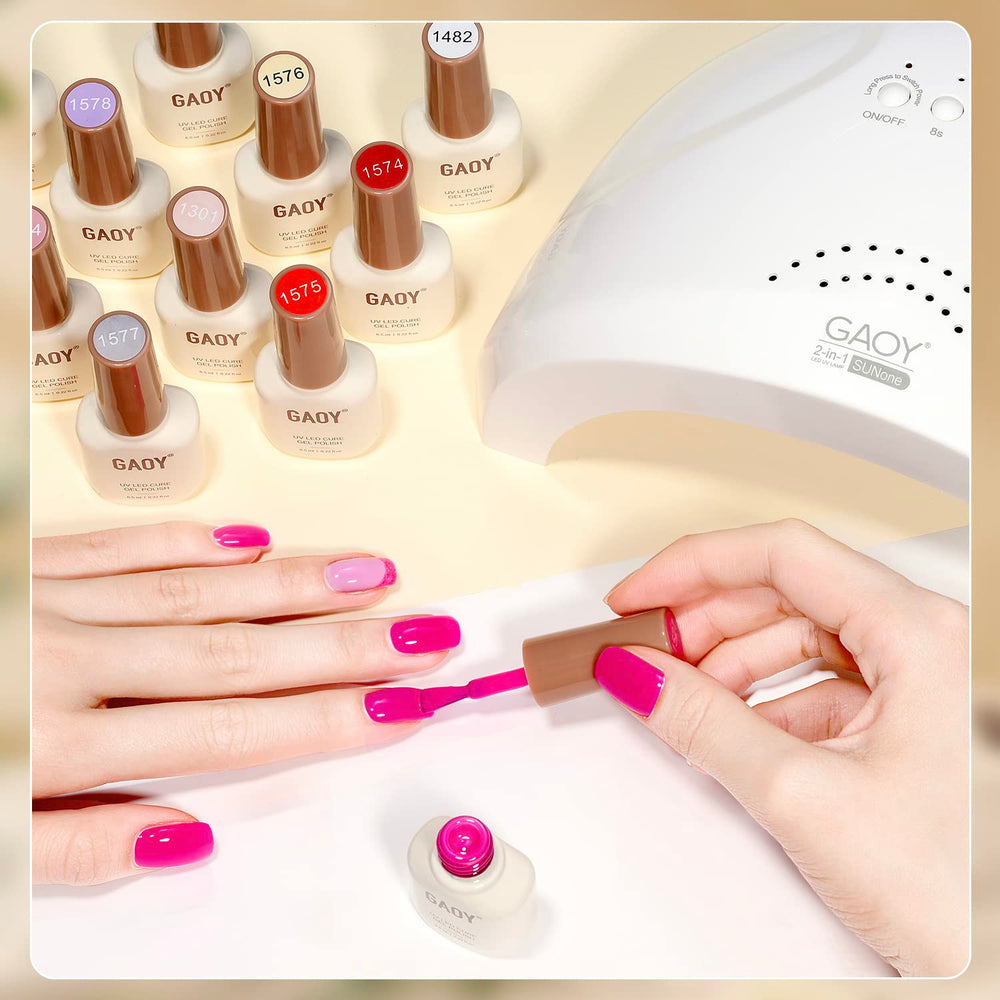 GAOY set en ambiente de manicura doméstica, versatilidad para uso diario