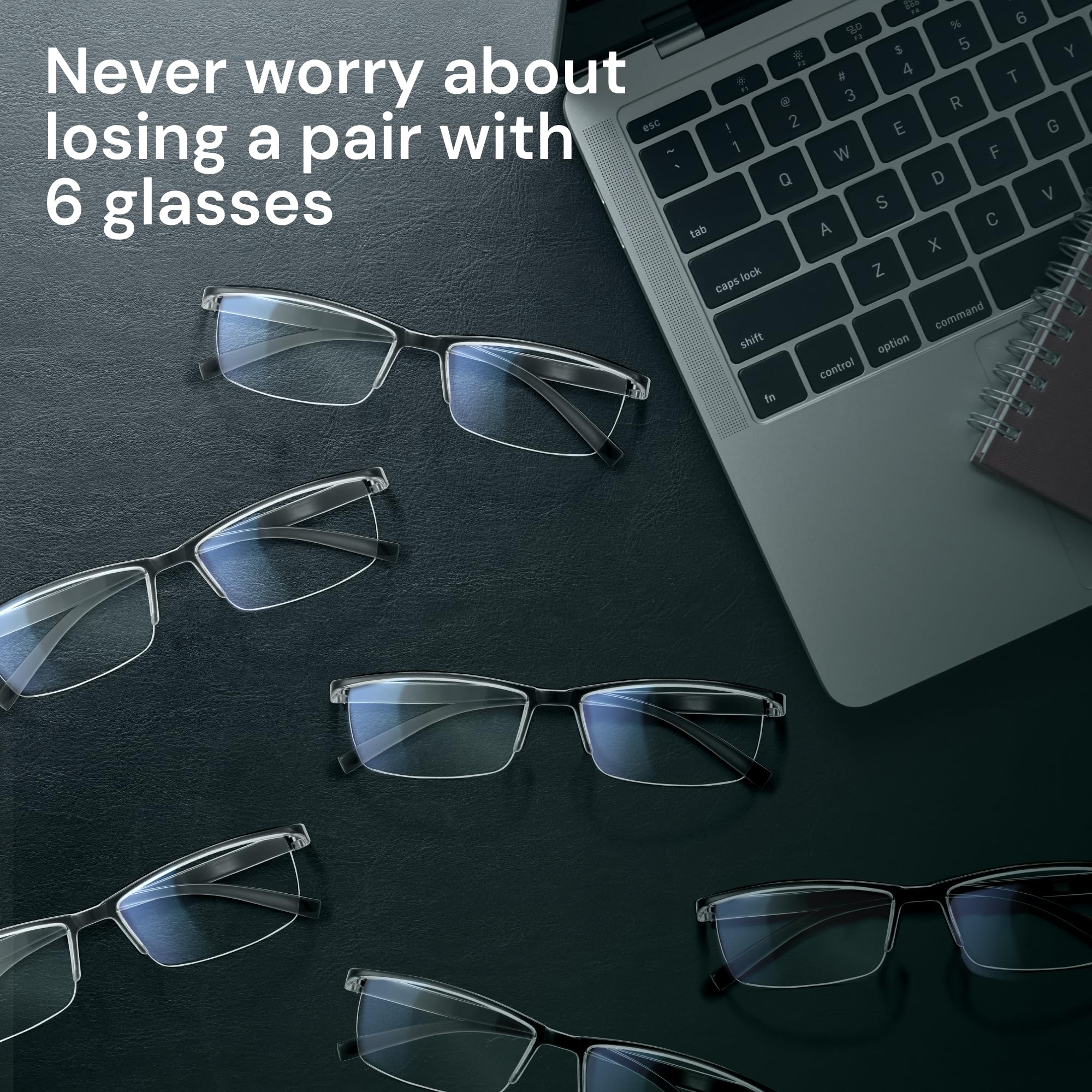 Gafas Gaoye ambientadas en oficina ejecutiva mostrando estilo profesional