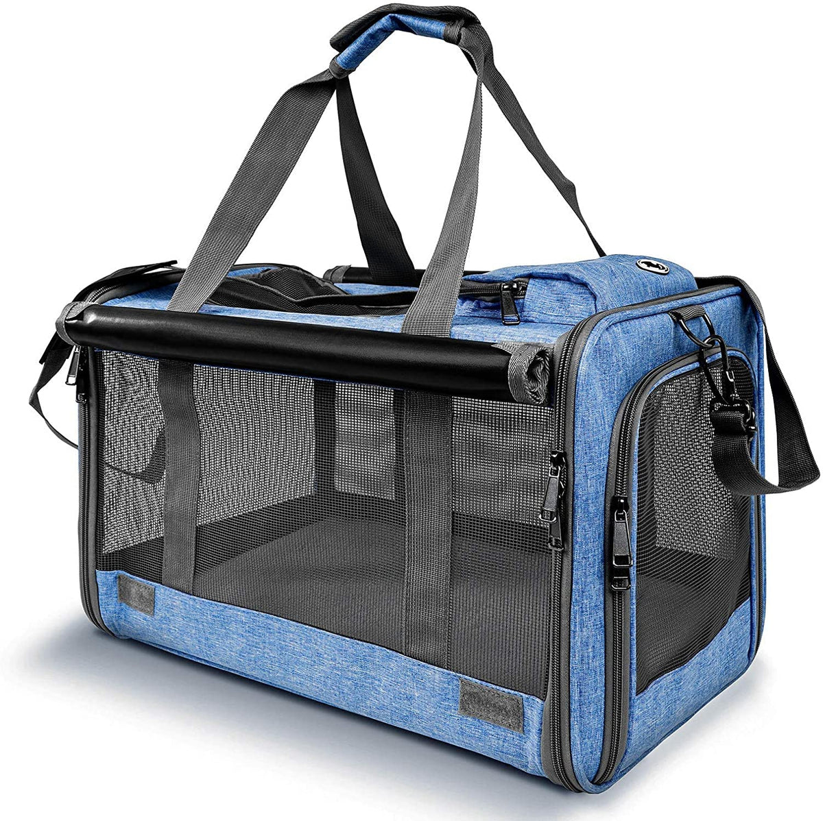 GAPZER vista frontal del transportín mostrando forma y dimensiones, comodidad inmediata