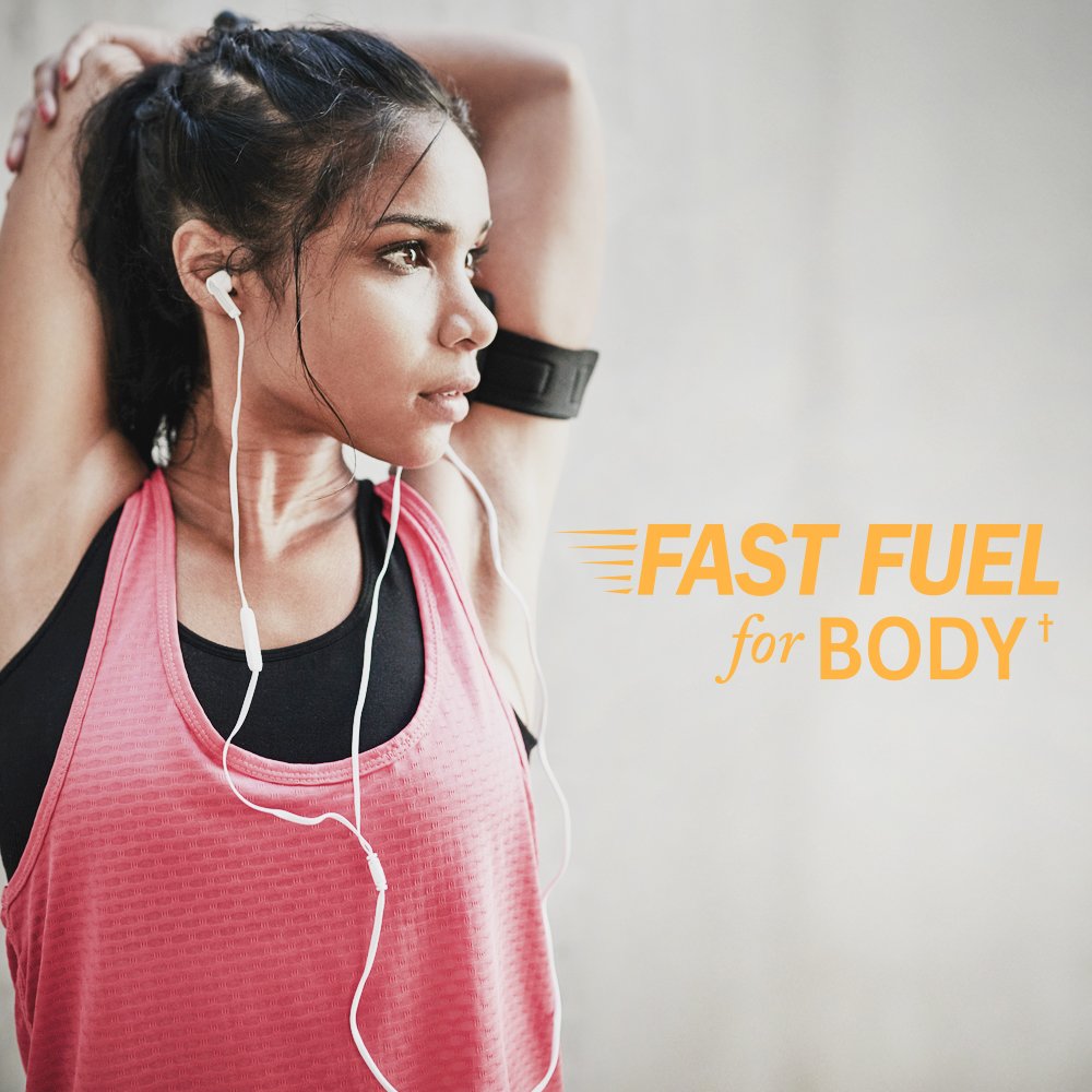 Garden of Life aceite MCT en cuchara listo para añadir a bebidas