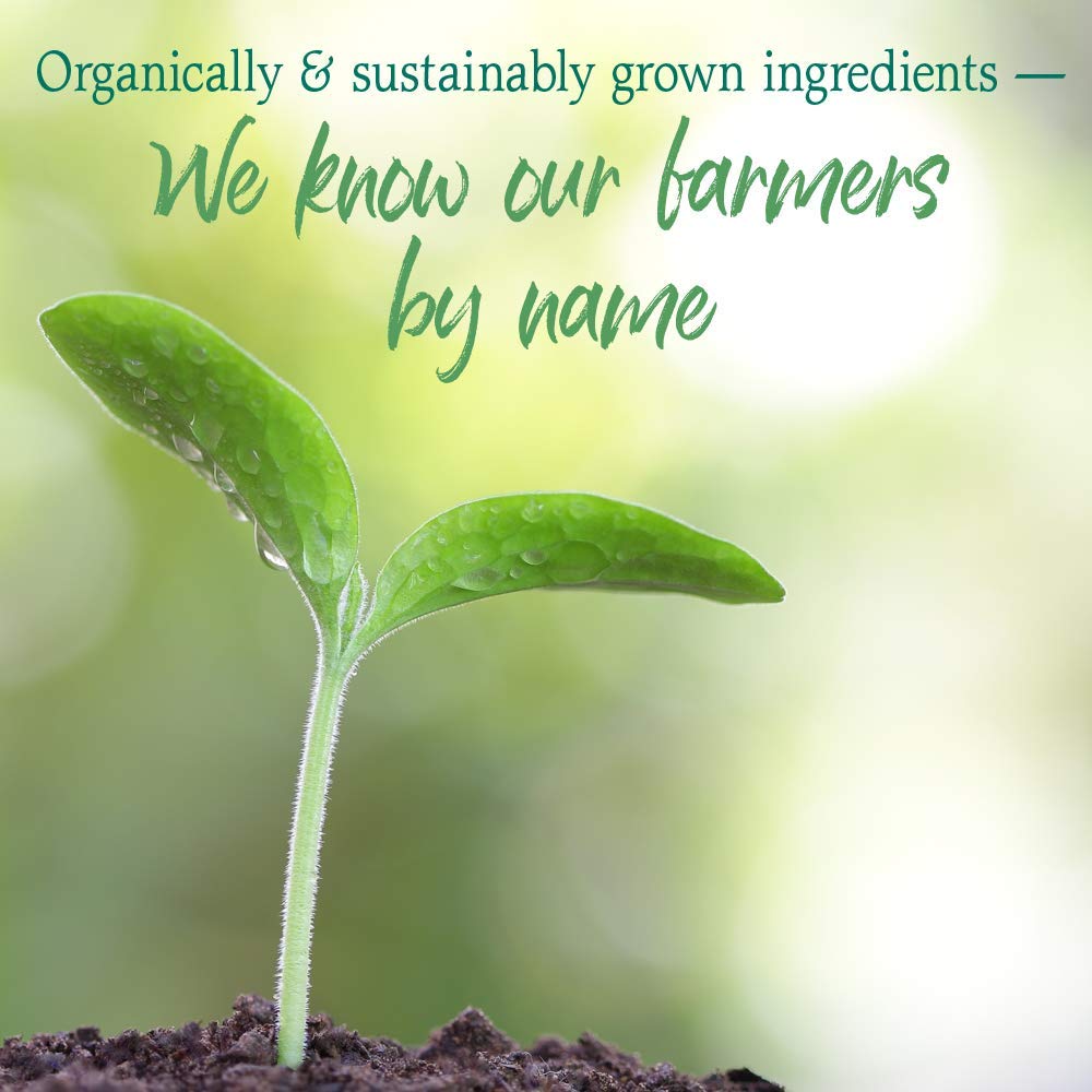 Garden of Life etiqueta con certificaciones orgánicas y sin gluten visibles
