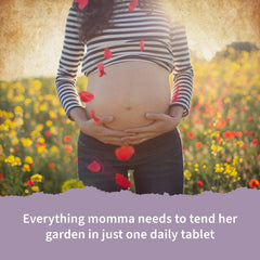 Garden of Life tableta en primer plano destacando disolución rápida y fácil absorción