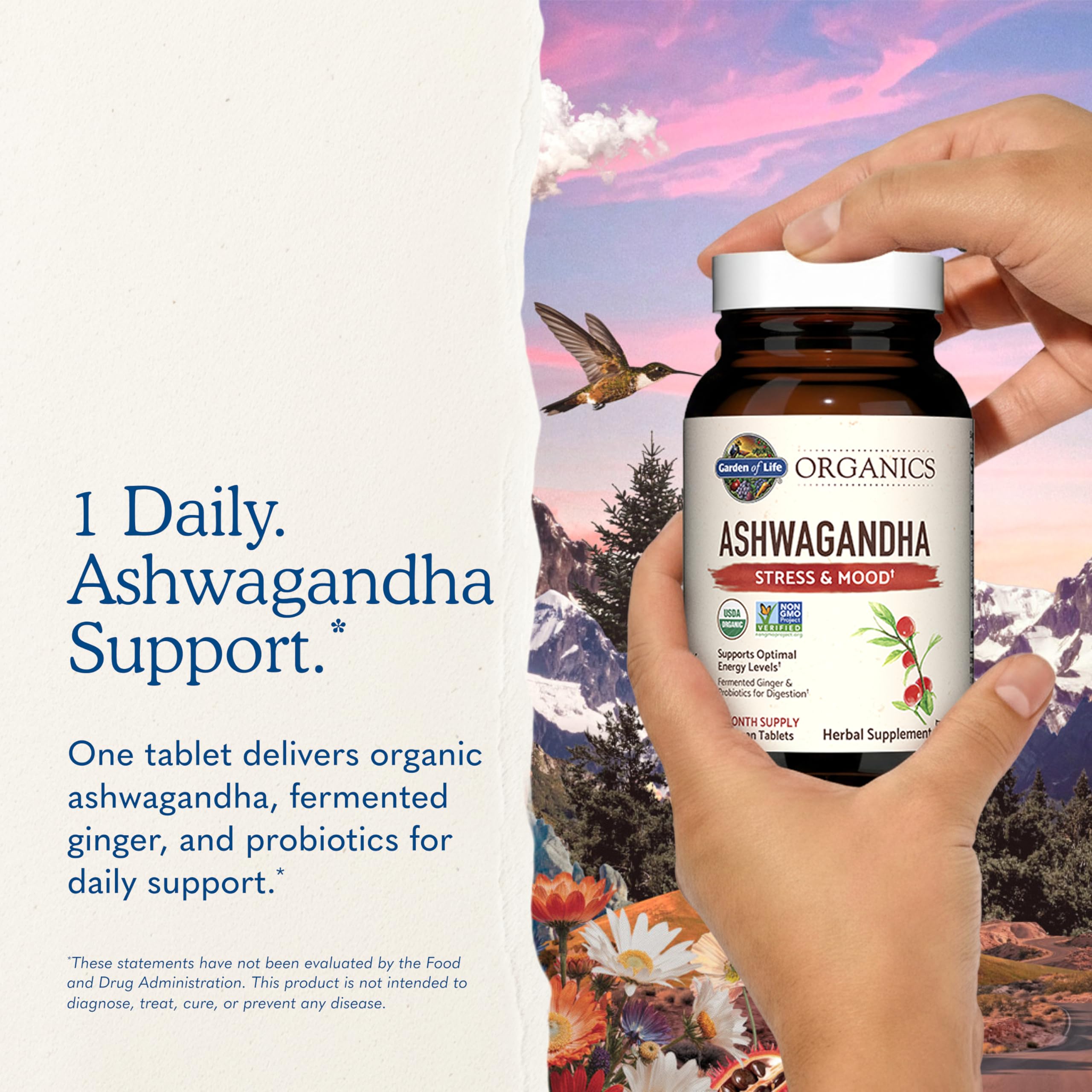 Garden of Life suplemento en uso integrado en rutina diaria saludable