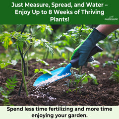 GARDENWISE vista de la bolsa tamaño 1/2 quart para referencia de escala