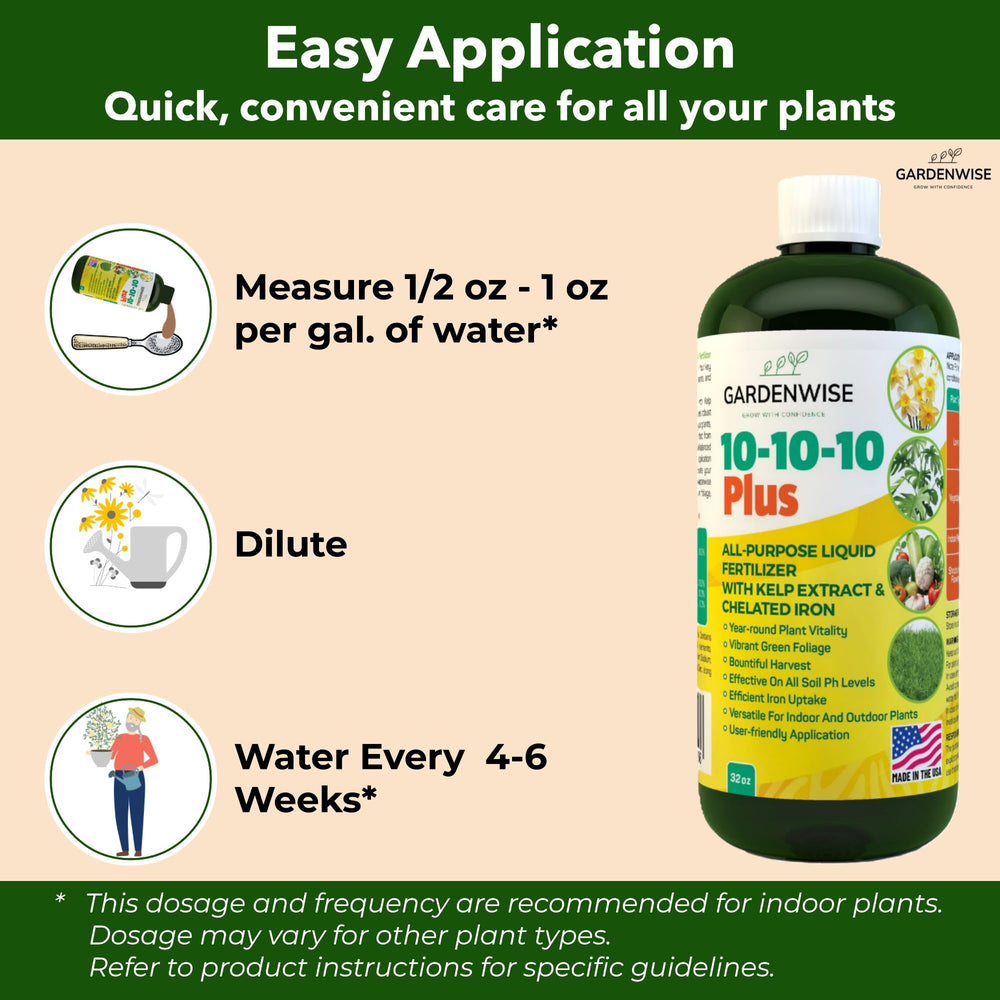 GARDENWISE uso en huerto de hortalizas mostrando plantas saludables y mayor vigor