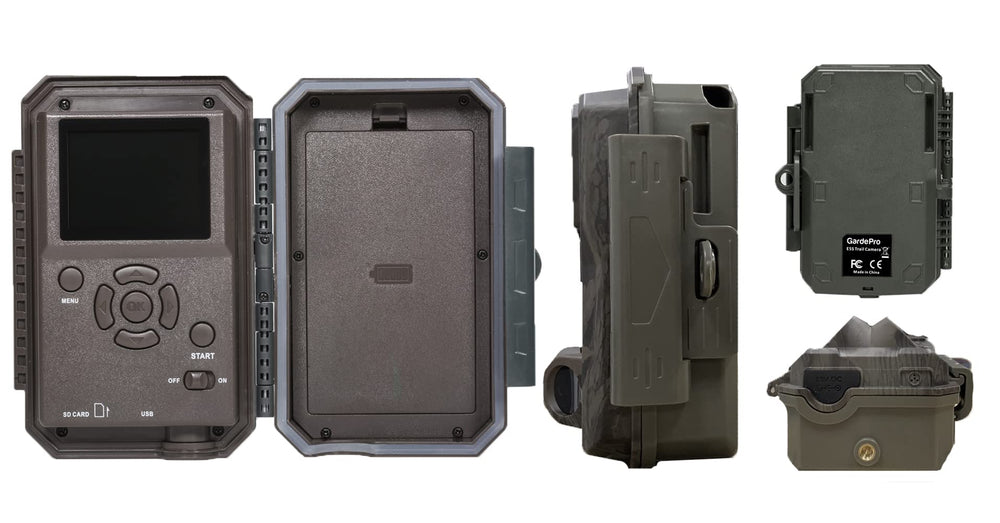 GardePro E5S en entorno rural en uso para vigilancia y observación de campo
