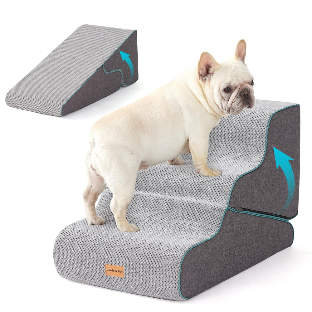 Gardner Pet escalera frontal mostrando forma y peldaños seguros
