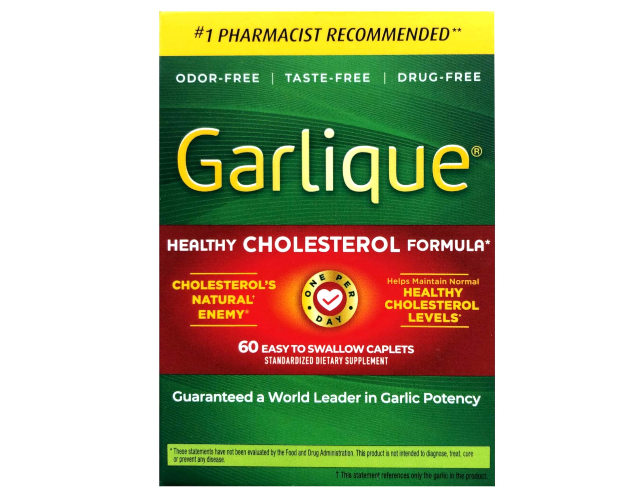 Garlique frente de empaque mostrando la marca y beneficio cardiovascular