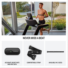 Garmin HRM 200 detalle del sensor mostrando conectividad y fiabilidad