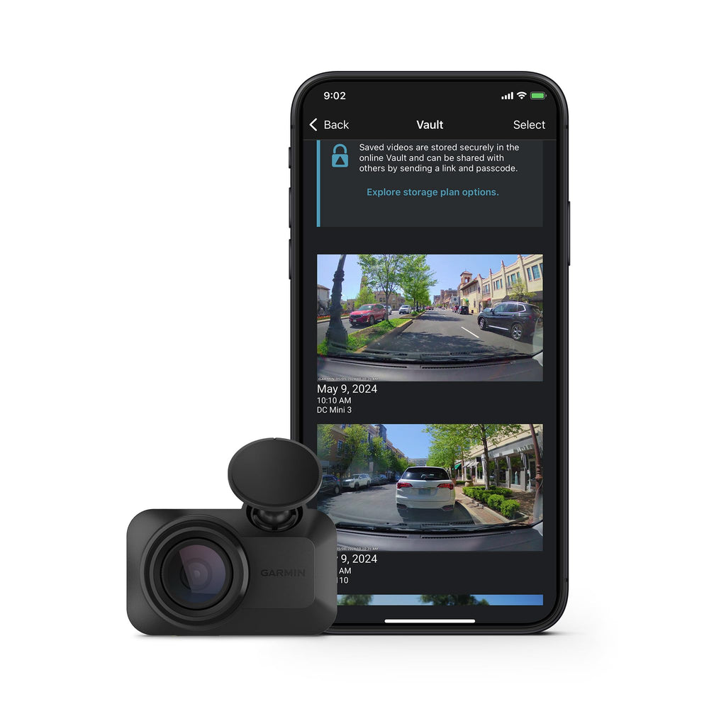 Garmin Mini 3 frontal mostrando diseño compacto y discreción