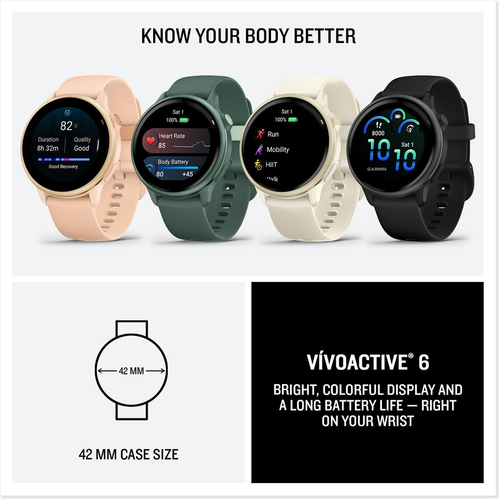 Garmin vívoactive 6 caja y contenido listos para usar al recibir producto