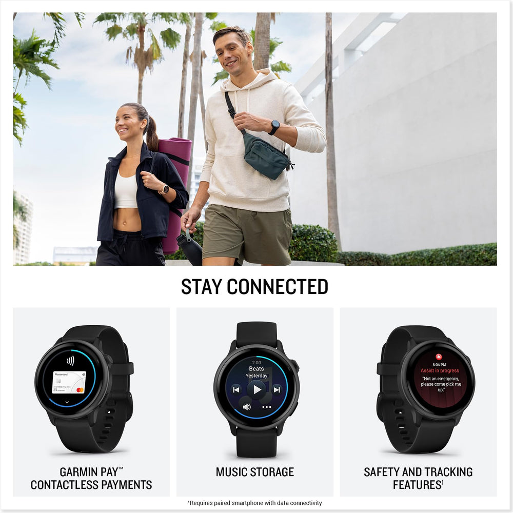 Garmin vívoactive 6 en senderismo con GPS que ofrece navegación confiable