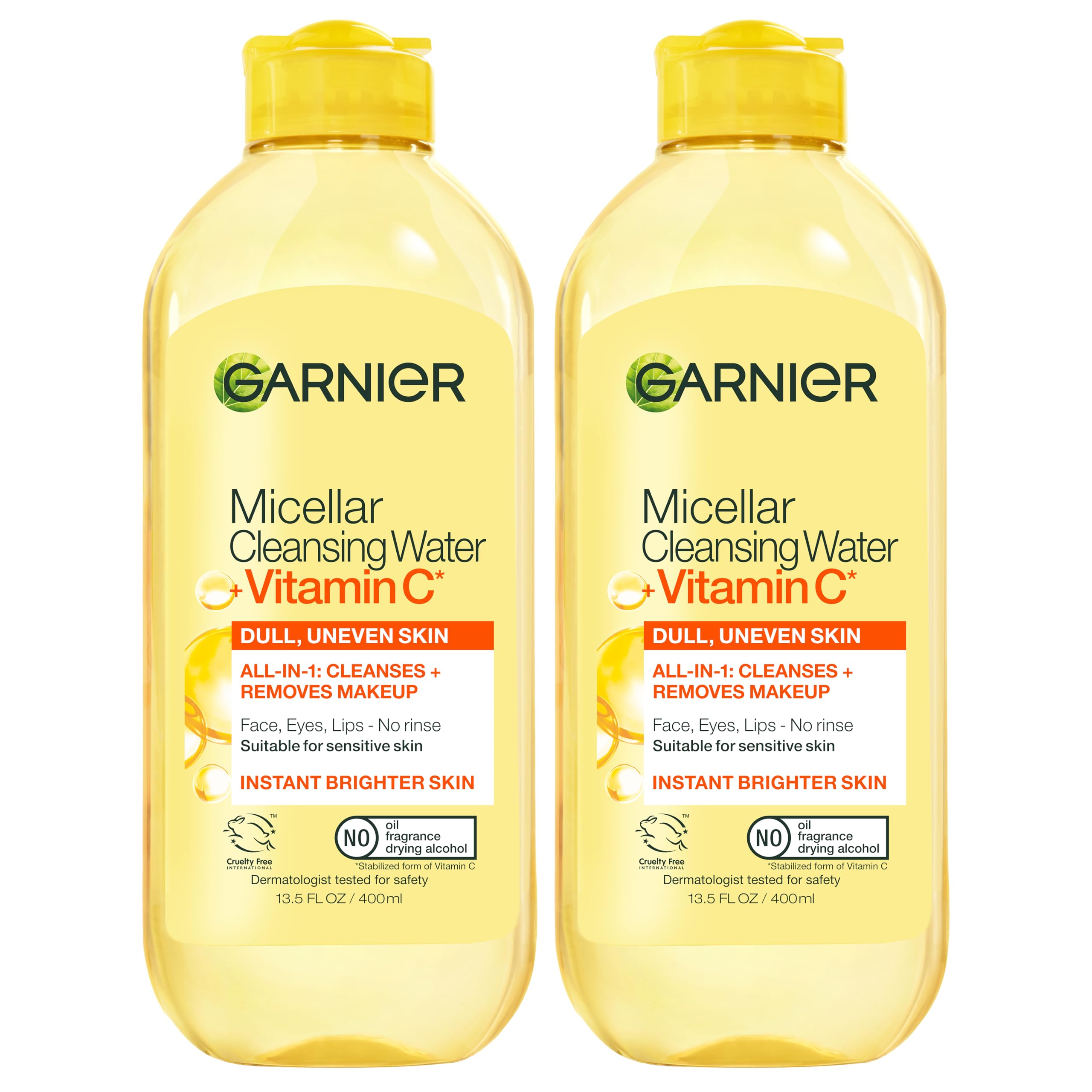 Garnier botella frontal agua micelar 400 ml limpia e ilumina