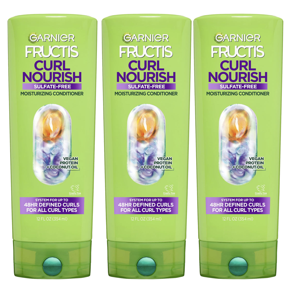Garnier Fructis acondicionador frontal muestra envase y beneficio hidratación