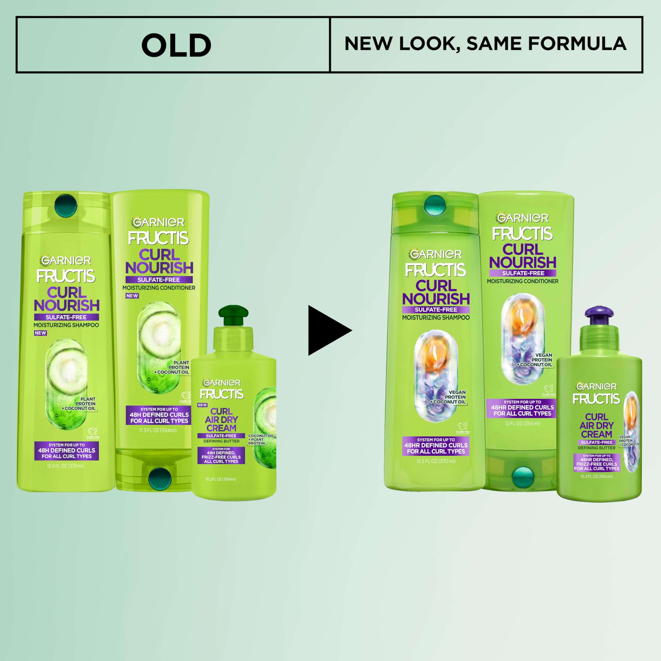 Garnier Fructis textura cremosa de la crema Air Dry para definición ligera