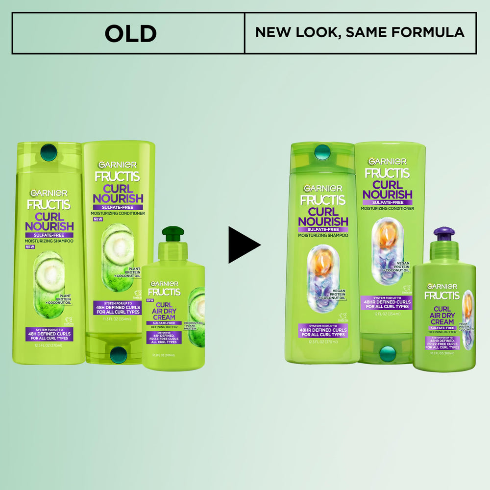 Garnier Fructis textura cremosa de la crema Air Dry para definición ligera