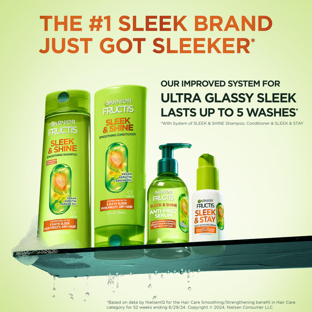 Garnier Fructis textura de la crema mostrando acabado ligero