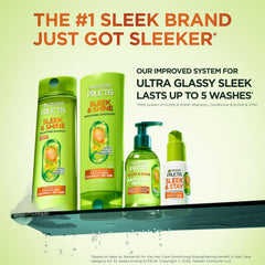 Garnier Fructis textura de la crema mostrando acabado ligero
