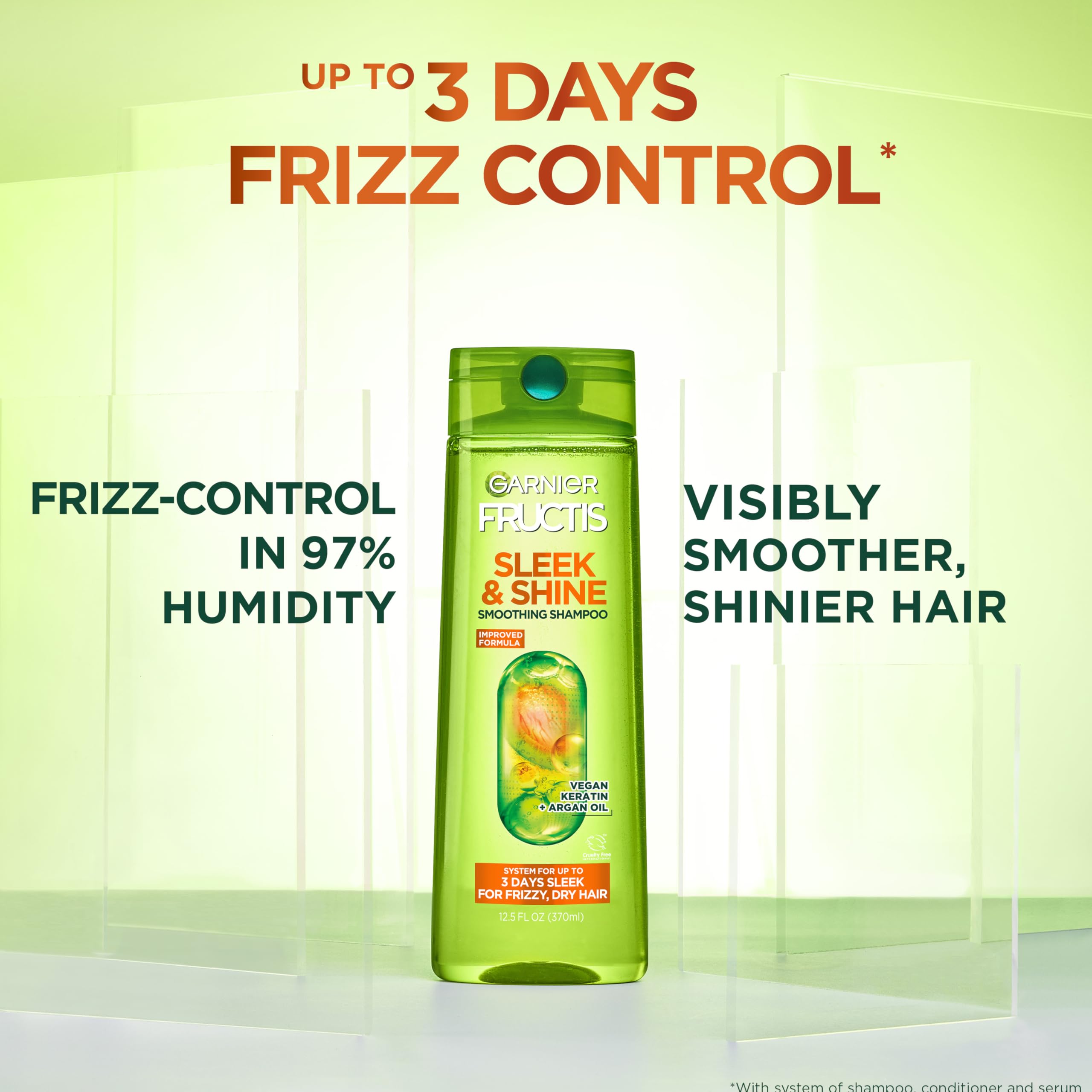 Garnier Fructis aplicación en mano para fácil distribución