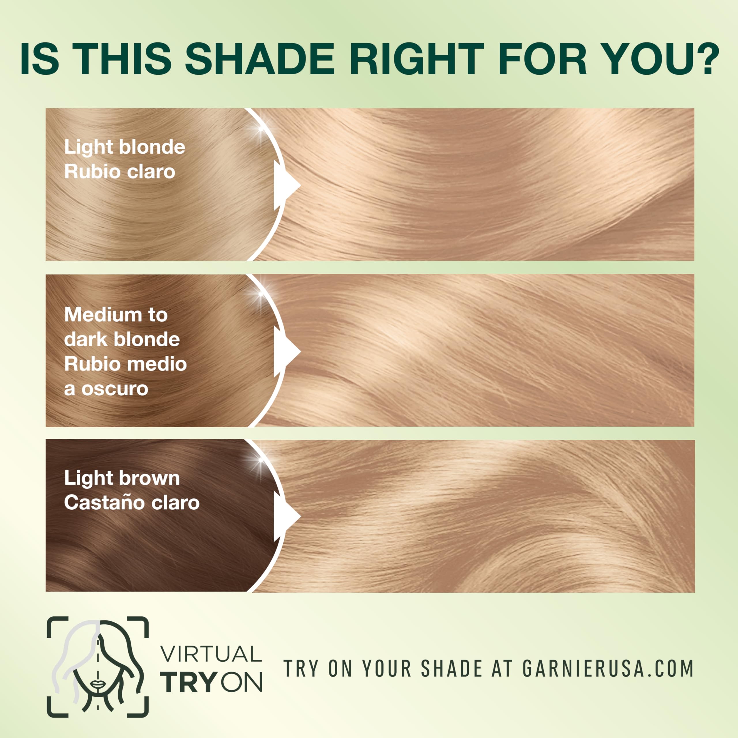 Garnier Nutrisse resultado rubio natural brillante y cabello más suave