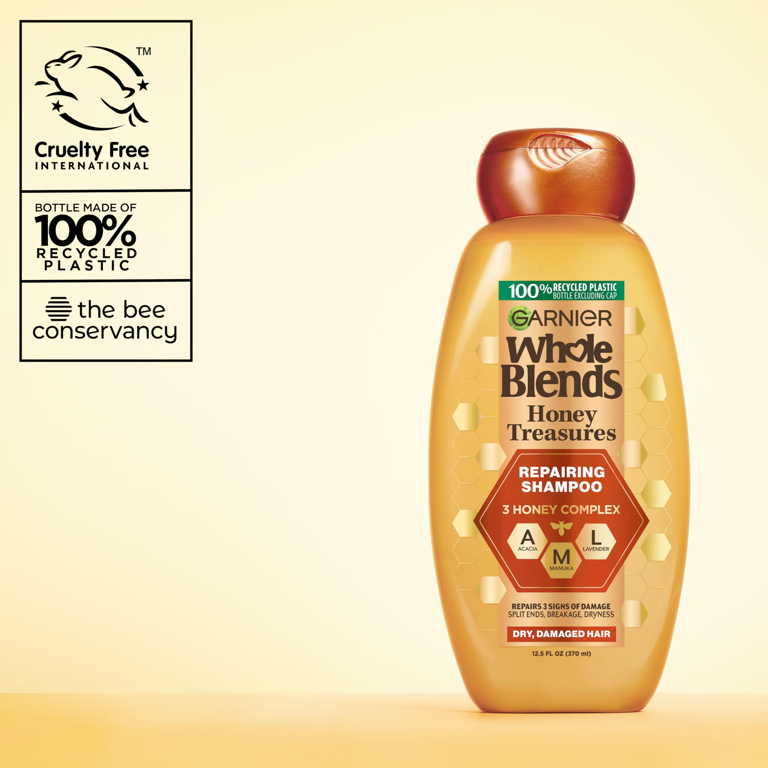 Garnier cabello sedoso y manejable tras usar el shampoo reparador